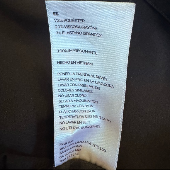 Figs Technical Collection Womens Scrub Set XXL Black - Picture 12 of 15